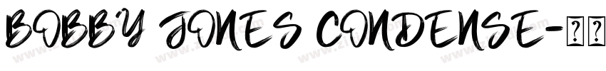 BOBBY JONES CONDENSE字体转换